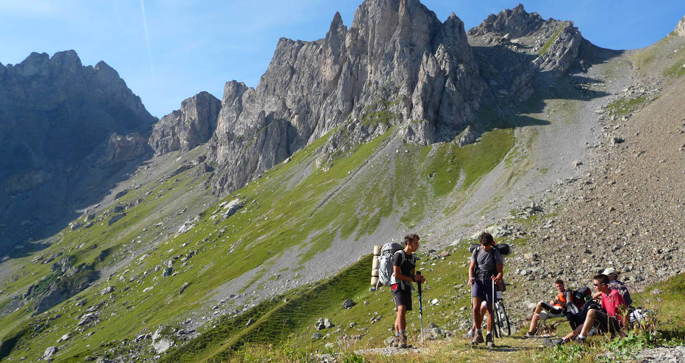 Kulturroute - Pausa sotto il col de la Fenetre Kulturroute - Pausa sotto il col de la Fenetre